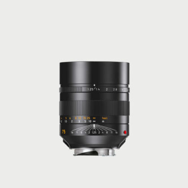 Leica Noctilux M 75mm F 1 25 Asph Black Lens Leica Noctilux M 75mm F 1 25 Asph Black Lens