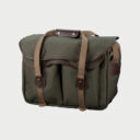 Billingham 445 Mkii Camera Bag Green Fibrenyte Brown Leather