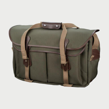 Billingham 555 Mkii Camera Bag Green Fibrenyte Brown Leather Billingham 555 Mkii Camera Bag Green Fibrenyte Brown Leather