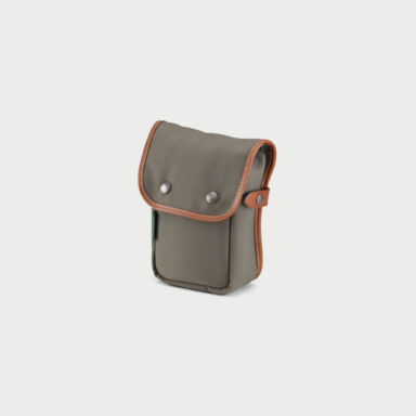 Billingham Delta Pocket Green Fibrenyte Brown Leather Billingham Delta Pocket Green Fibrenyte Brown Leather