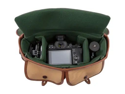 Billingham Hadley Small Pro Camera Bag Khaki Fibrenyte Brown Leather