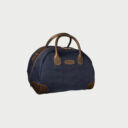 http://Overnighter%20Bag%20Blue%20Canvas/Brown%20Leather