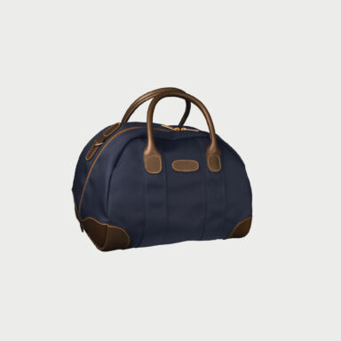Billingham Overnighter Bag Blue Canvas Brown Leather Billingham Overnighter Bag Blue Canvas Brown Leather