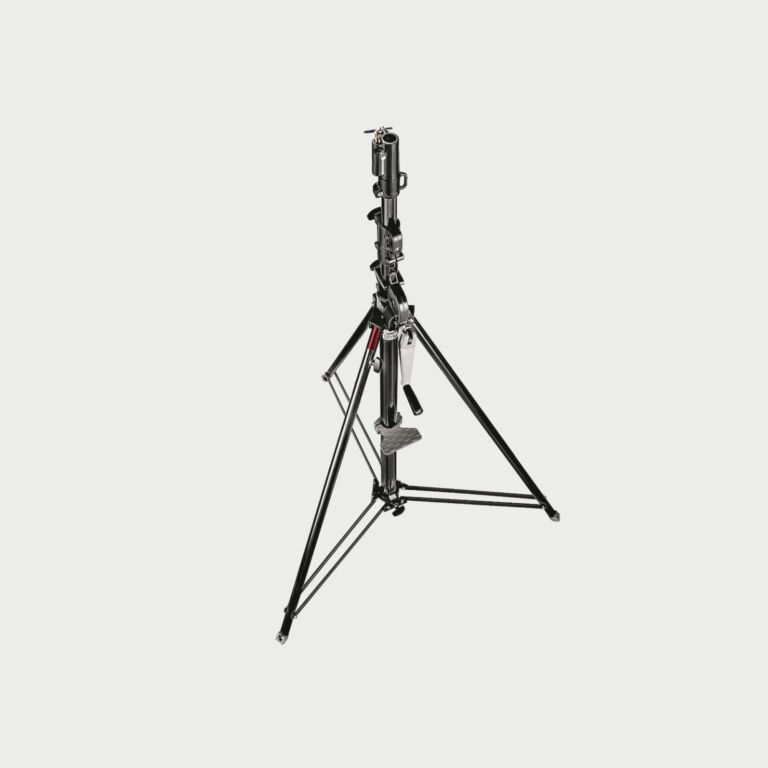 Manfrotto Geared Wind Up Stand With Safety Release Cable Black Chrome Manfrotto Geared Wind Up Stand With Safety Release Cable Black Chrome