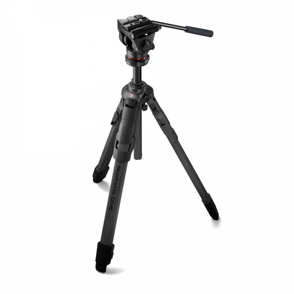 Manfrotto One Carbon Tripod With 500x Fluid Head