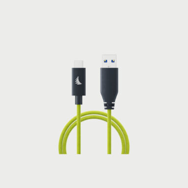 Angelbird Usb A To C Solid Flex Cable 32cm Lime