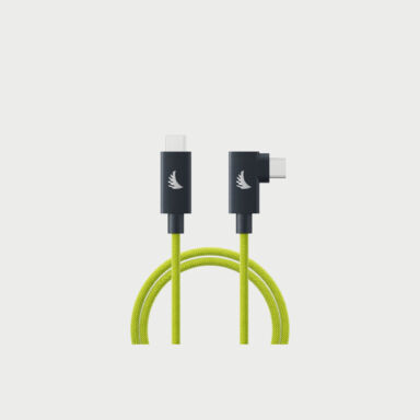 Angelbird Usb C 4 0 Solid Flex Cable Right Angle Lime 32cm