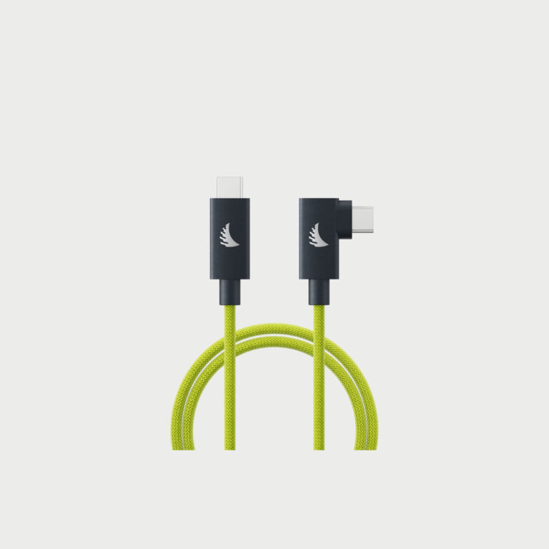 Angelbird Usb C 4 0 Solid Flex Right Angle Cable Lime 1m Angelbird Usb C 4 0 Solid Flex Right Angle Cable Lime 1m