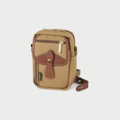 Billingham Airline Stowaway Pouch Khaki Canvas Tan Leather Billingham Airline Stowaway Pouch Khaki Canvas Tan Leather