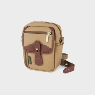Billingham Compact Stowaway Pouch Khaki Canvas Tan Leather Billingham Compact Stowaway Pouch Khaki Canvas Tan Leather