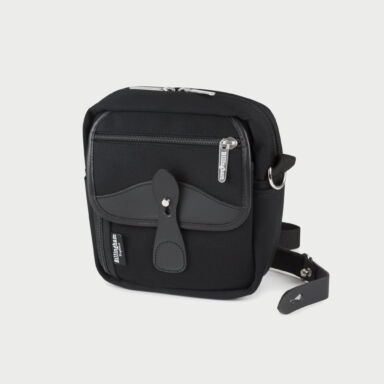 Billingham Pola Stowaway Pouch Black Canvas Black Leather Billingham Pola Stowaway Pouch Black Canvas Black Leather
