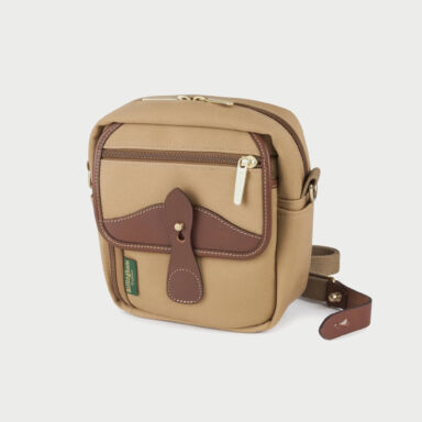 Billingham Pola Stowaway Pouch Khaki Canvas Tan Leather Billingham Pola Stowaway Pouch Khaki Canvas Tan Leather