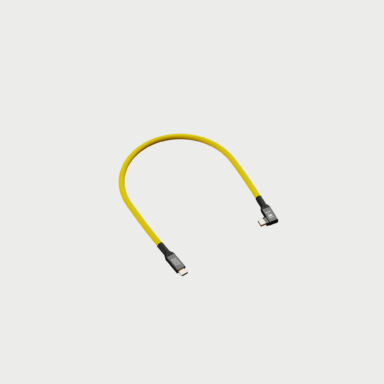 Cobraunion Usb C Cable 0 3m 40g Yellow Angled Cobraunion Usb C Cable 0 3m 40g Yellow Angled