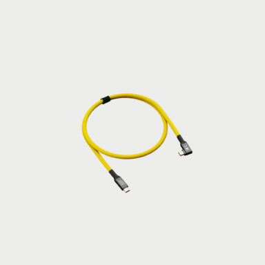 Cobraunion Usb C Cable 90 0 5m 40g Yellow Angled Cobraunion Usb C Cable 90 0 5m 40g Yellow Angled