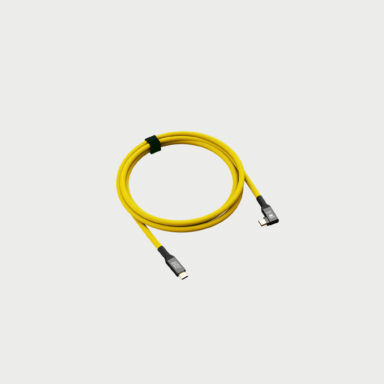 Cobraunion Usb C Cable 90 1 2m 40g Yellow Angled Cobraunion Usb C Cable 90 1 2m 40g Yellow Angled