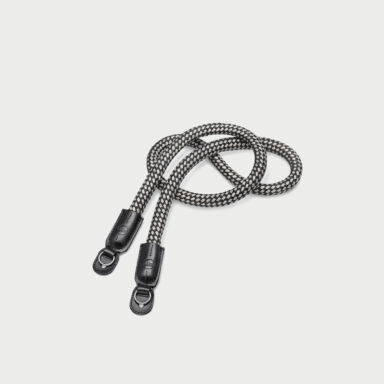 Leica Carrying Strap Round Braided Rayon Leather Cord Black White Leica Carrying Strap Round Braided Rayon Leather Cord Black White