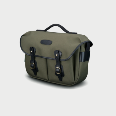 Hadley Pro Camera Bag Green Canvas Black Leather