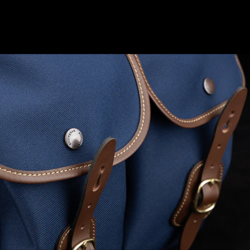 Billingham Hadley One Camera Bag Navy Fibrenyte Brown Leather