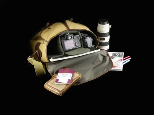 Hadley One Camera Bag Navy Fibrenyte Brown Leather