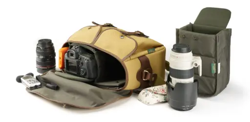 Hadley One Camera Bag Navy Fibrenyte Brown Leather