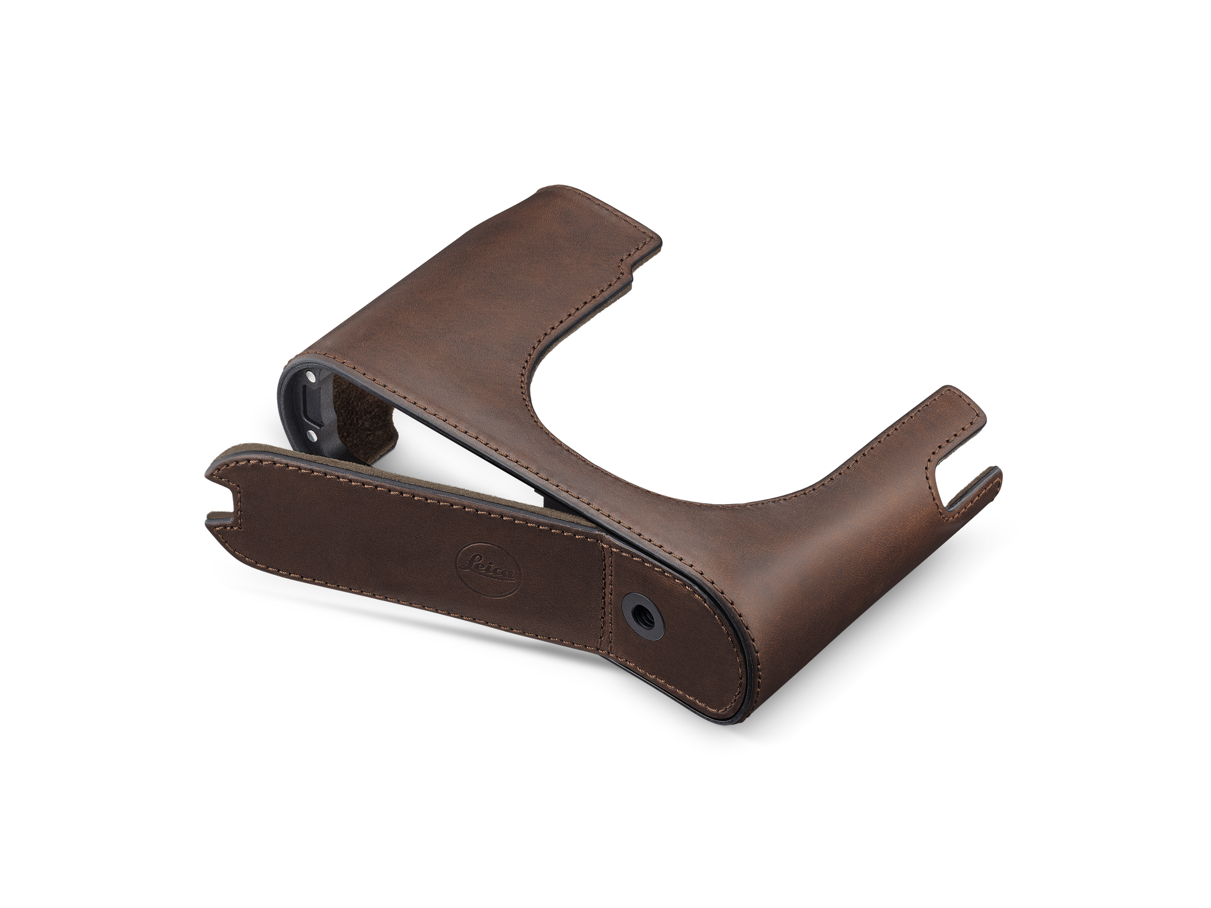 Halfcase Q3 Dark Brown Leather