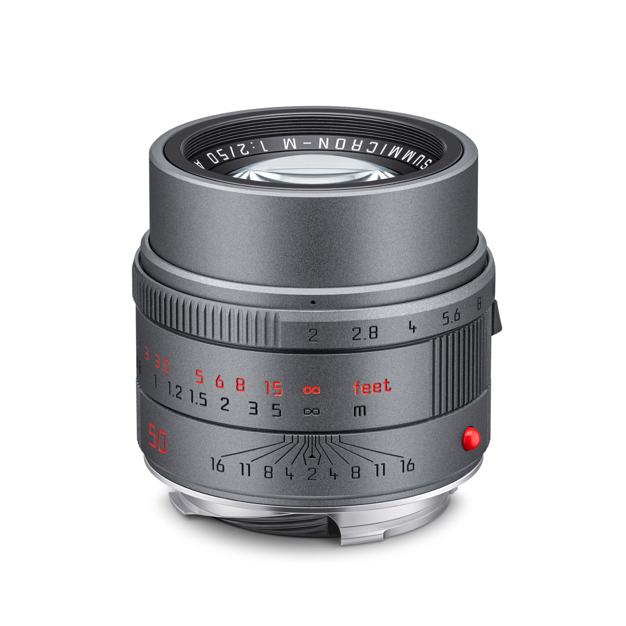 Leica Apo Summcrion M 50 F 2 Asph Metal Gray Paint Finish Lens