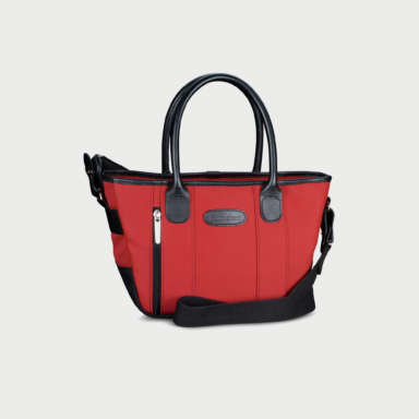 Key Grip Handbag Burgundy Canvas Black Leather Key Grip Handbag Burgundy Canvas Black Leather