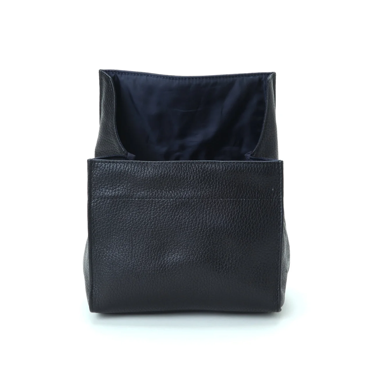 Leather Camera Pouch L Black Acam 78 Blk