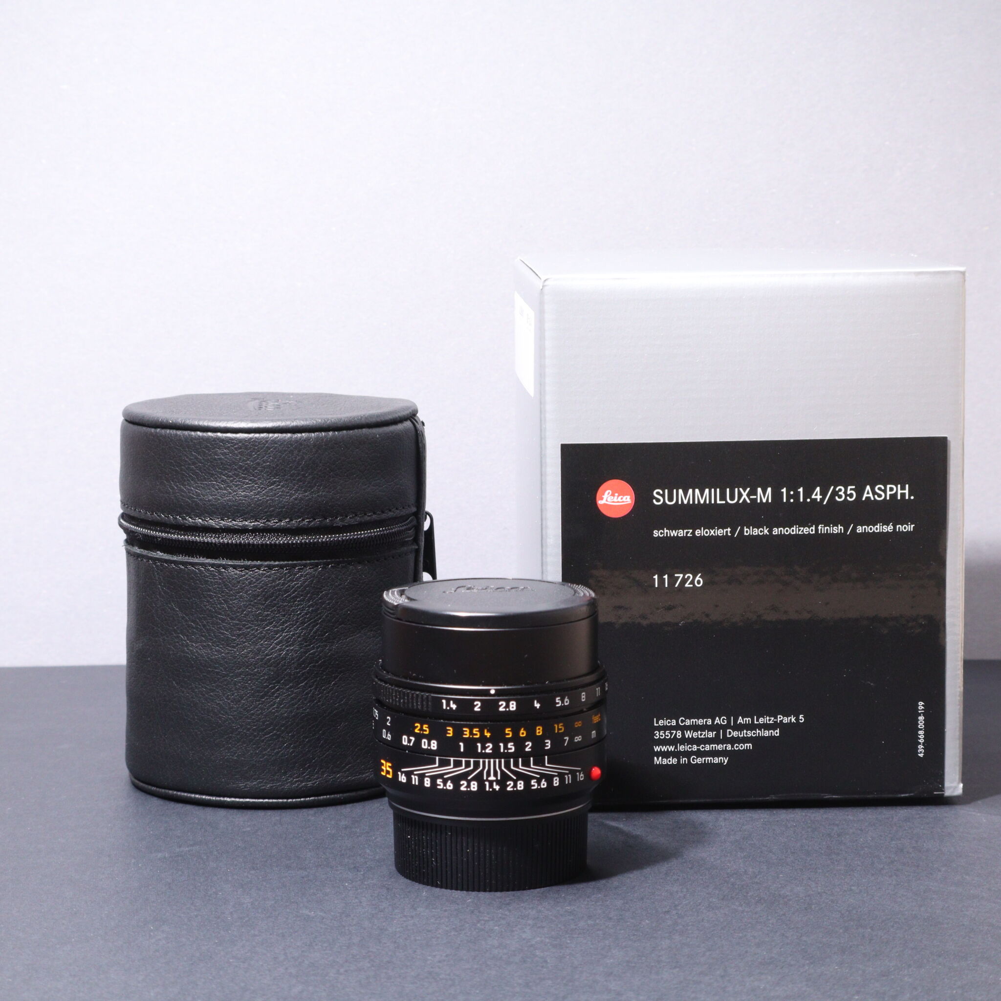 Summilux M 35mm F 1 4 Asph Black Lens Second Hand