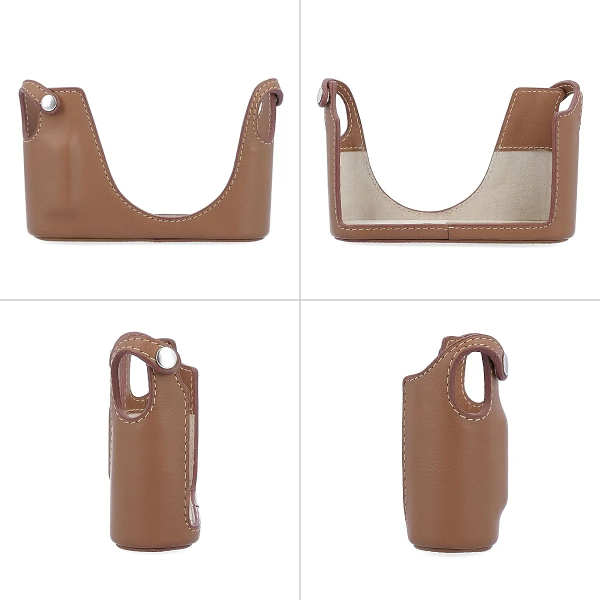 Camera Body Case For Leica Q Q2 Q3 Light Brown