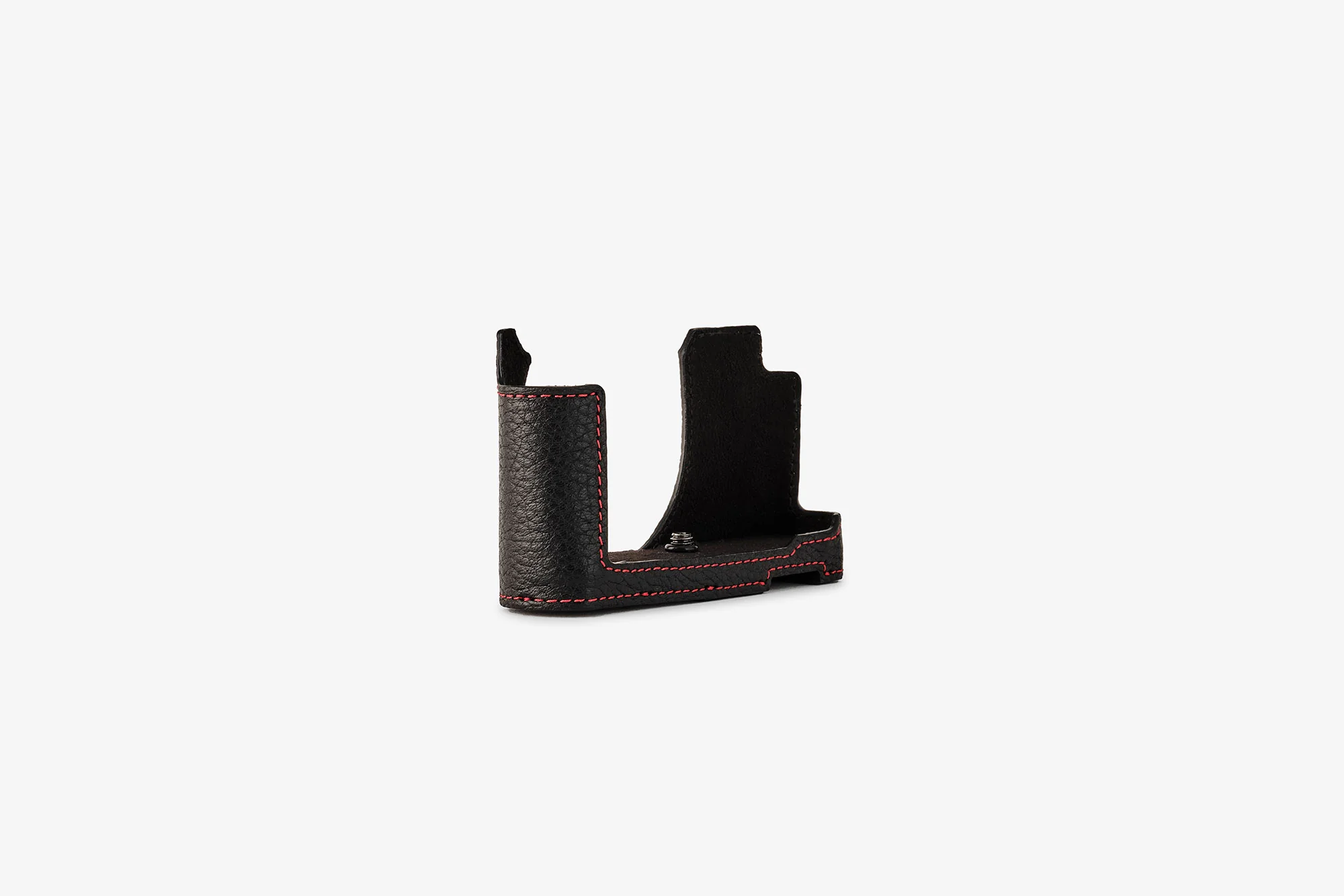 Everready D Lux 8 Full Grain Camera Case Black Red Stitching