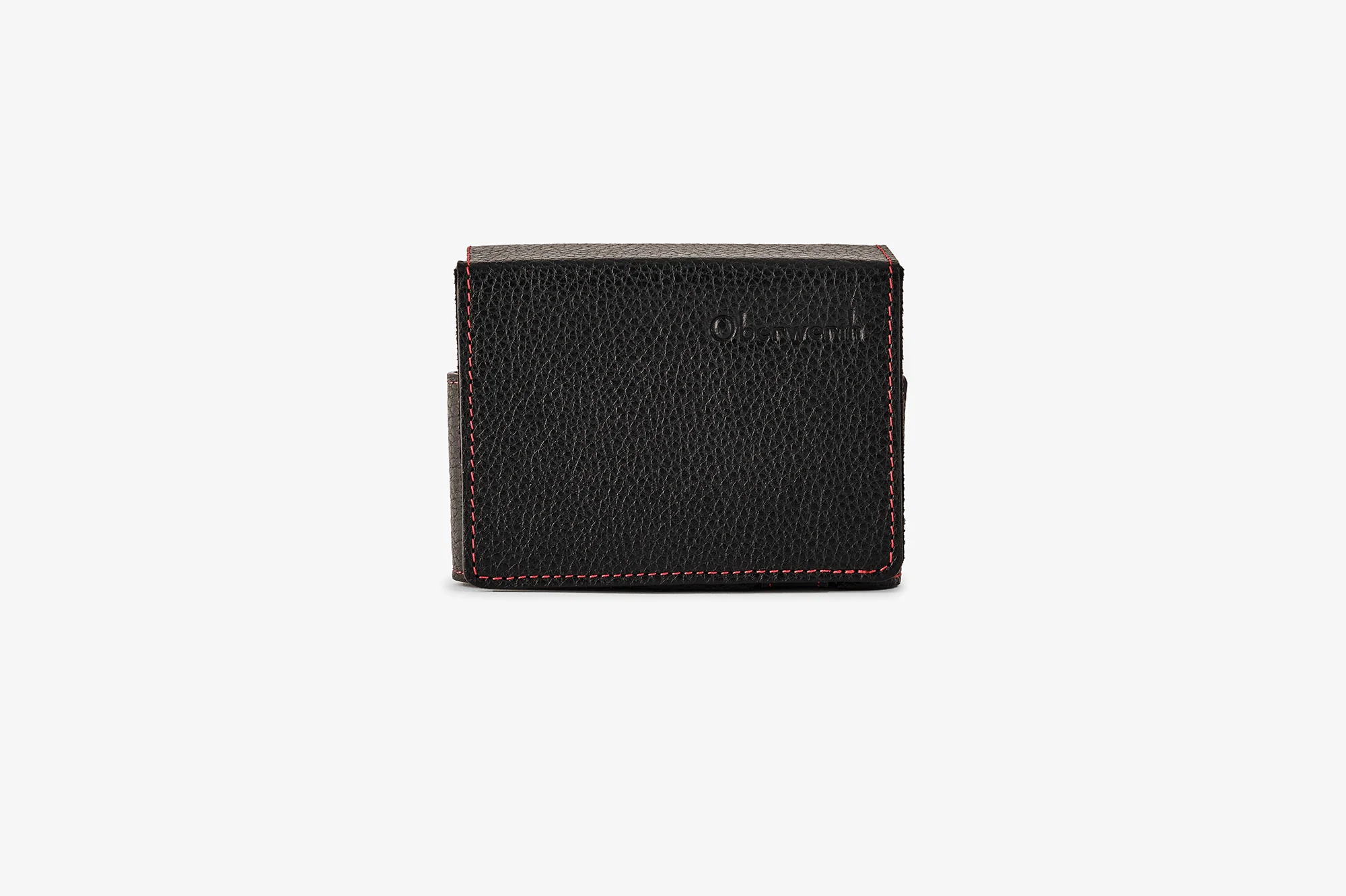 Everready D Lux 8 Full Grain Camera Case Black Red Stitching
