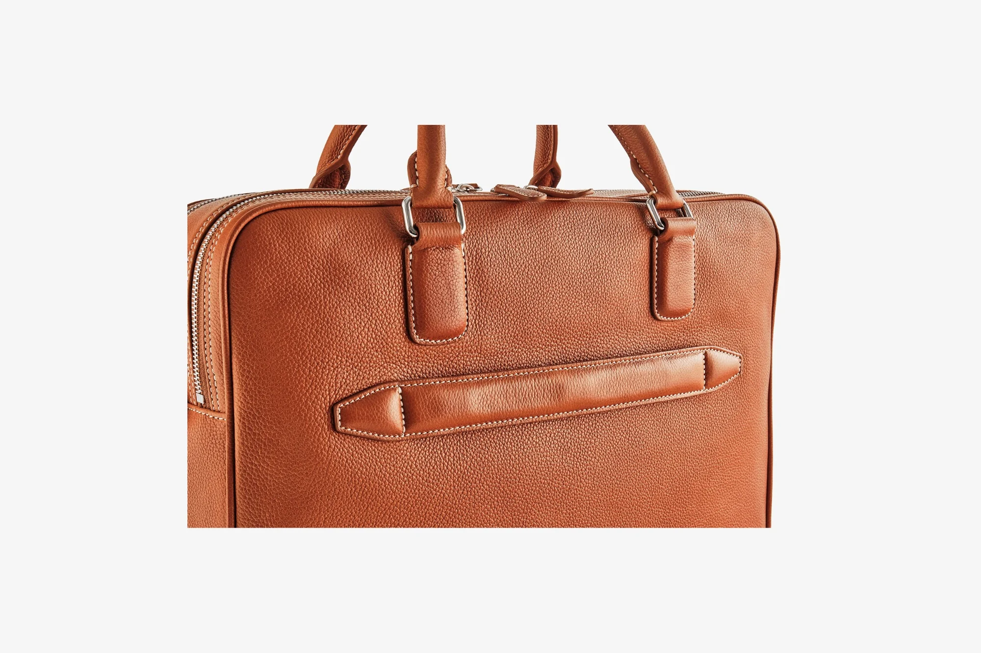 Warren M Laptop Bag Luxury Nutmeg Gold