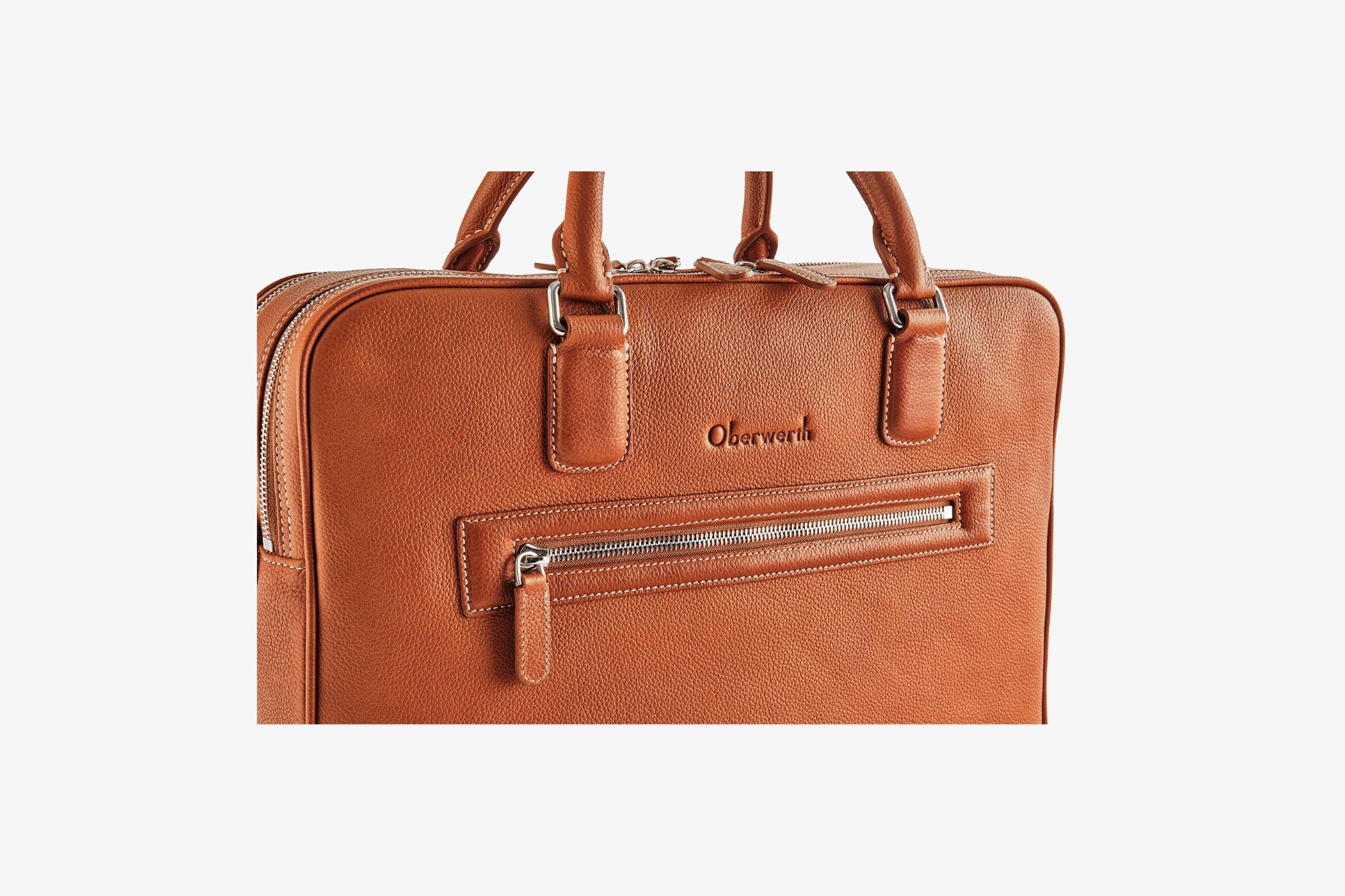 Warren M Laptop Bag Luxury Nutmeg Gold