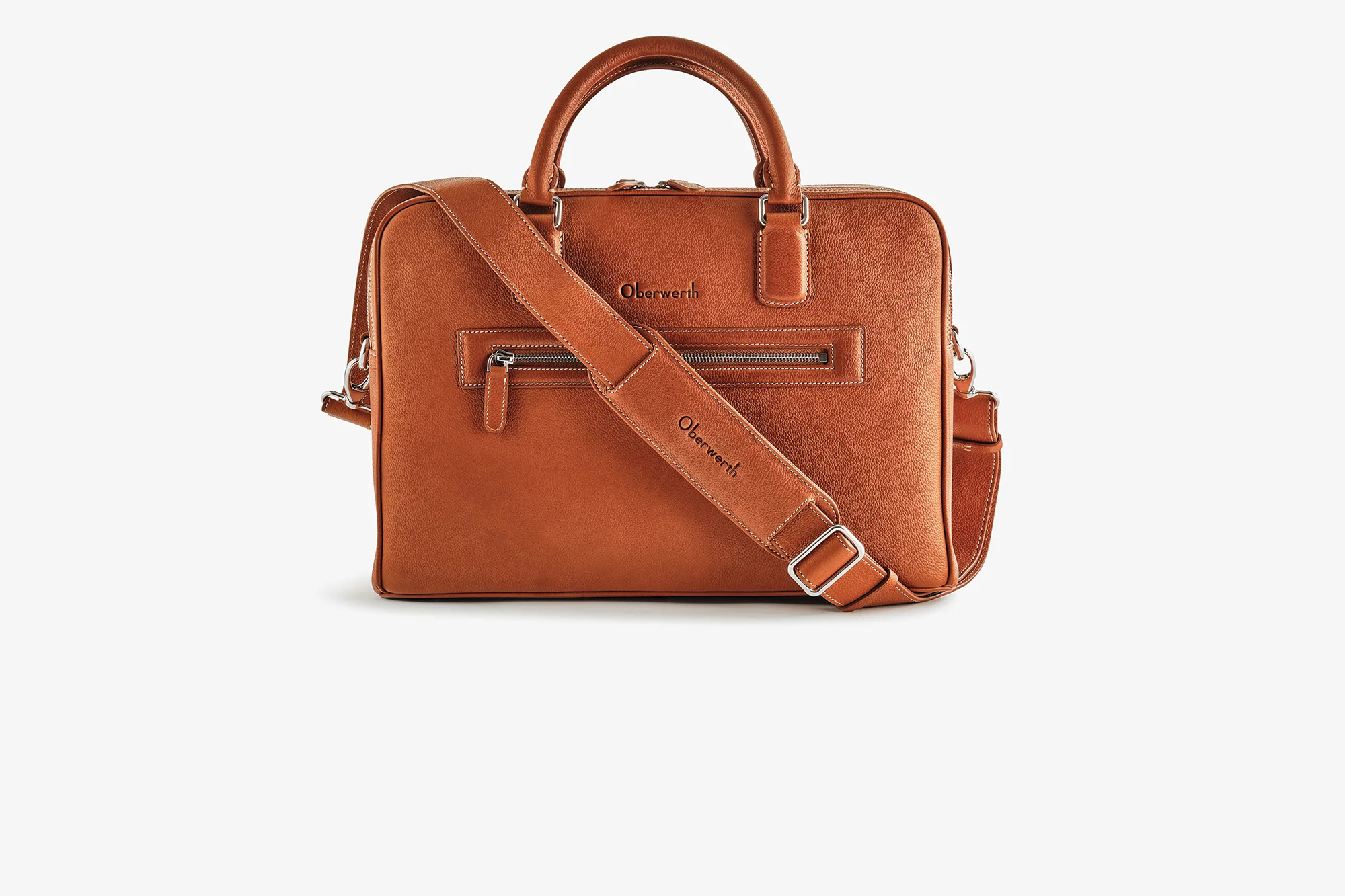 Warren M Laptop Bag Luxury Nutmeg Gold