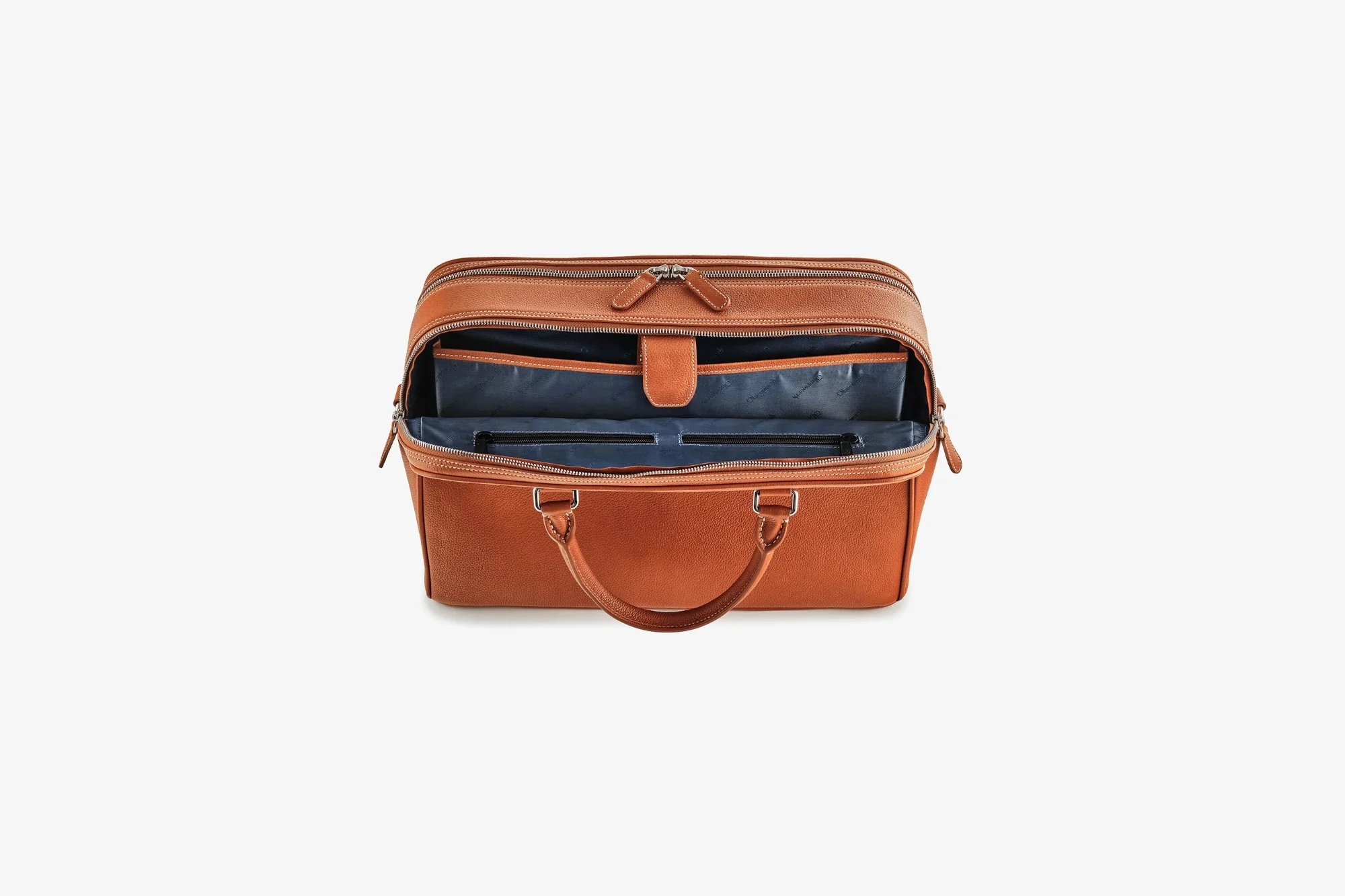 Warren M Laptop Bag Luxury Nutmeg Gold