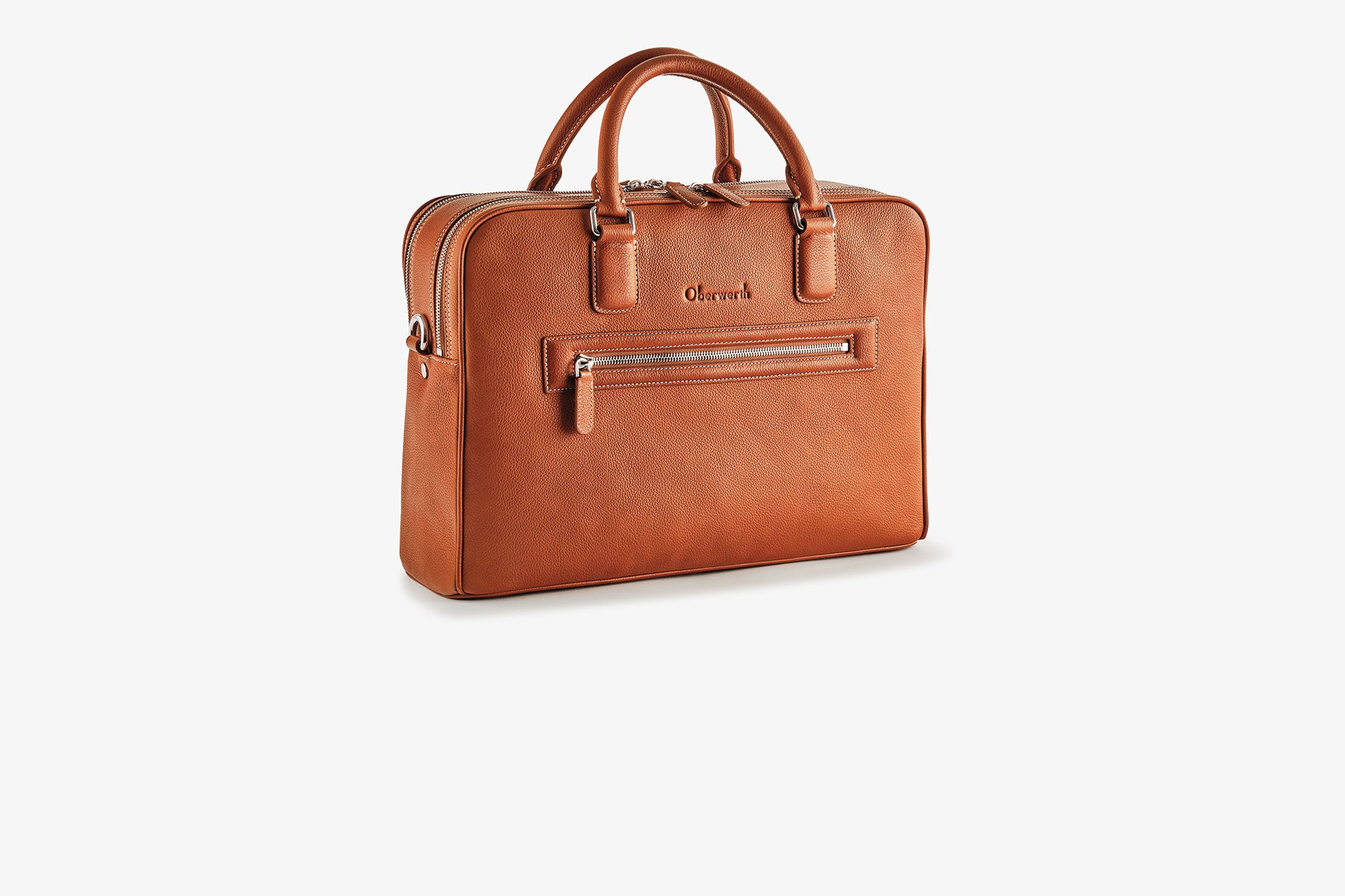 Warren M Laptop Bag Luxury Nutmeg Gold