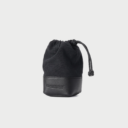 Camera Lens Pouch M Fabric Leather Acam Lp140 Blbk